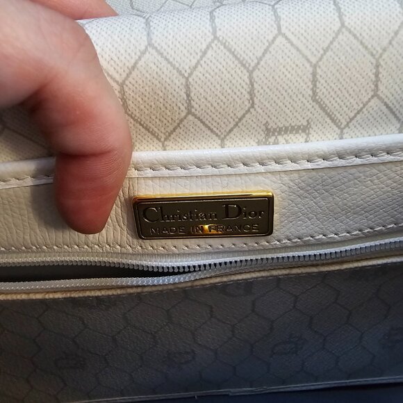 DIOR White Honeycomb Crossbody - Picture 8 of 10